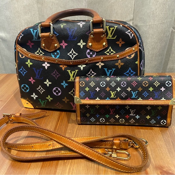 Louis Vuitton Handbags - Louis Vuitton trouville multi color with matching wallet date code: MI0064